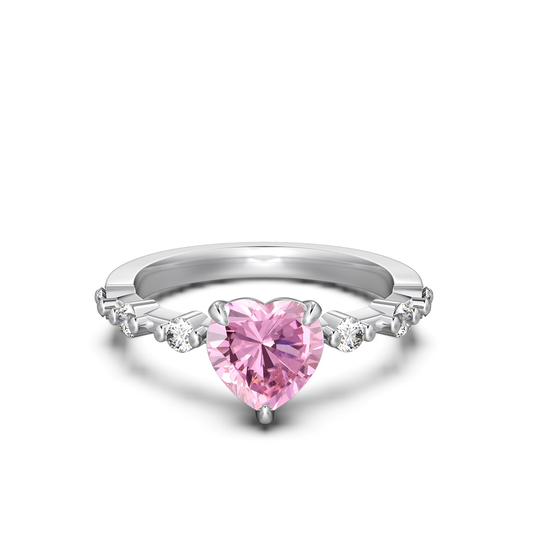 Nerissah Herzring mit Herz-Zirkonia - Geonea
