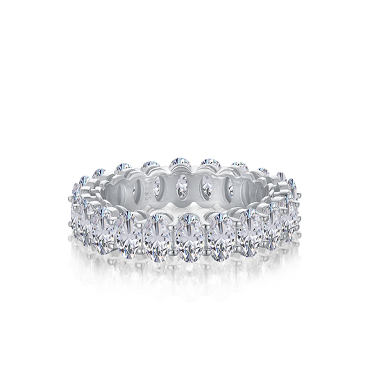 Zibiah Ring mit Baguette-Zirconia - Geonea