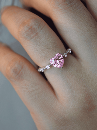 Nerissah Herzring mit Herz-Zirkonia - Geonea