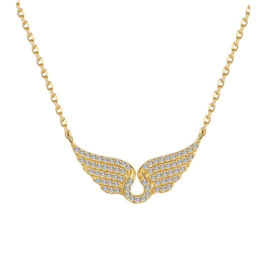 Engelsflügel Halskette Gold – Schmuck mit Engelsflügel