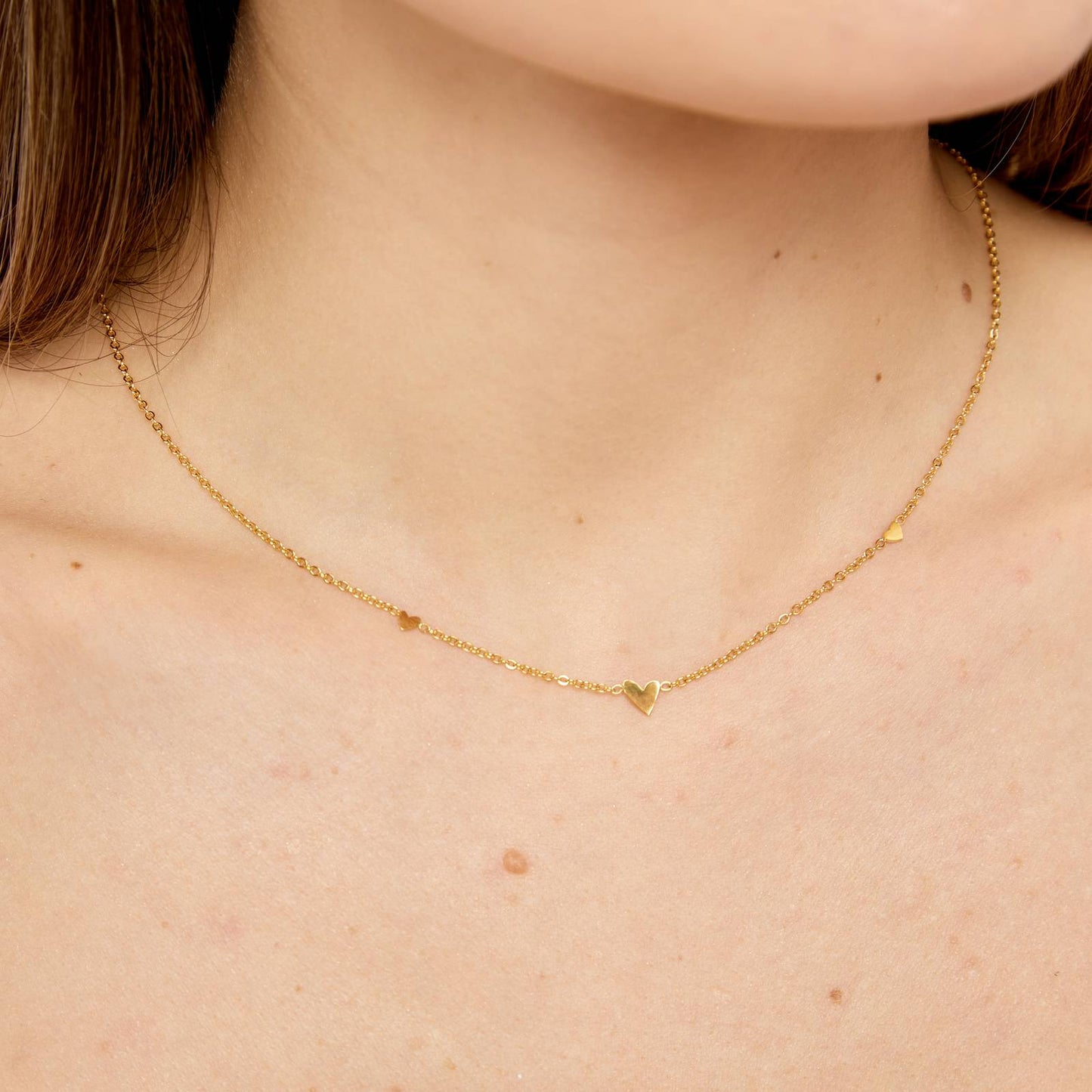 Selira Herzkette- Gold