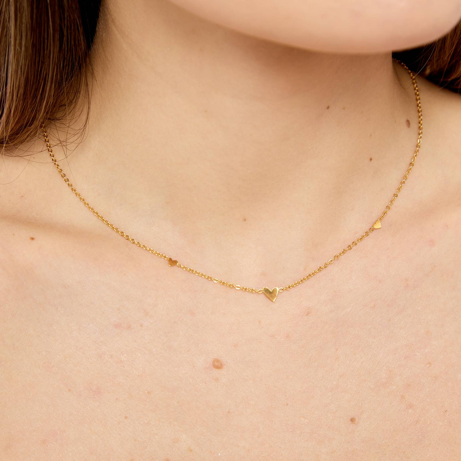 Selira Herzkette- Gold