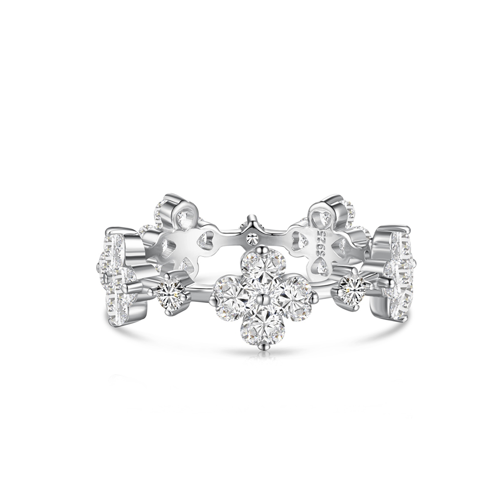 Havilah Blumen Kreuz Ring - Geonea
