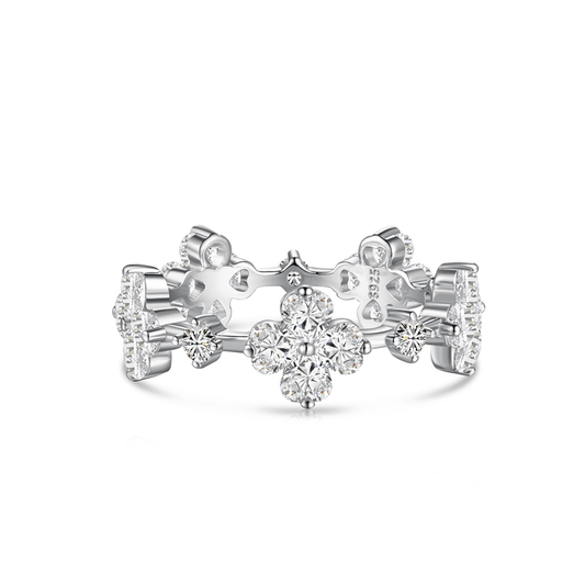 Havilah Blumen Kreuz Ring - Geonea