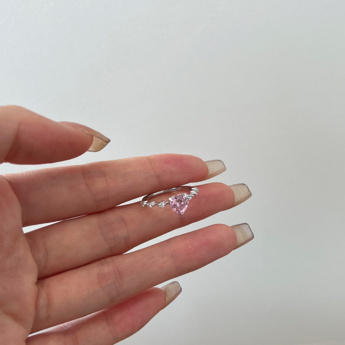Nerissah Herzring mit Herz-Zirkonia - Geonea
