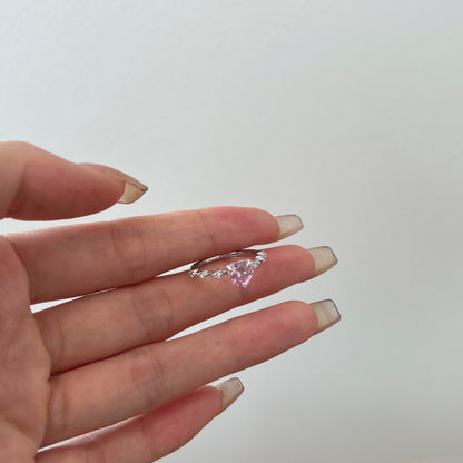 Nerissah Herzring mit Herz-Zirkonia - Geonea