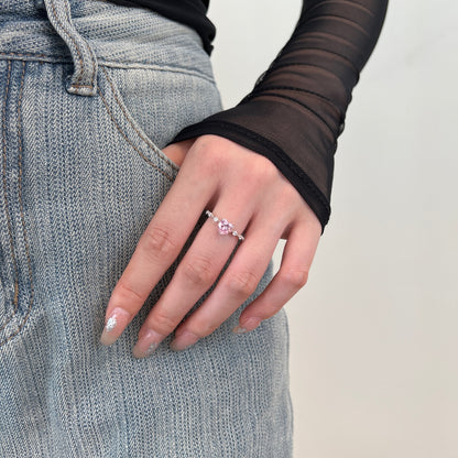 Nerissah Herzring mit Herz-Zirkonia - Geonea