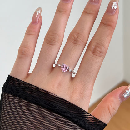 Nerissah Herzring mit Herz-Zirkonia - Geonea