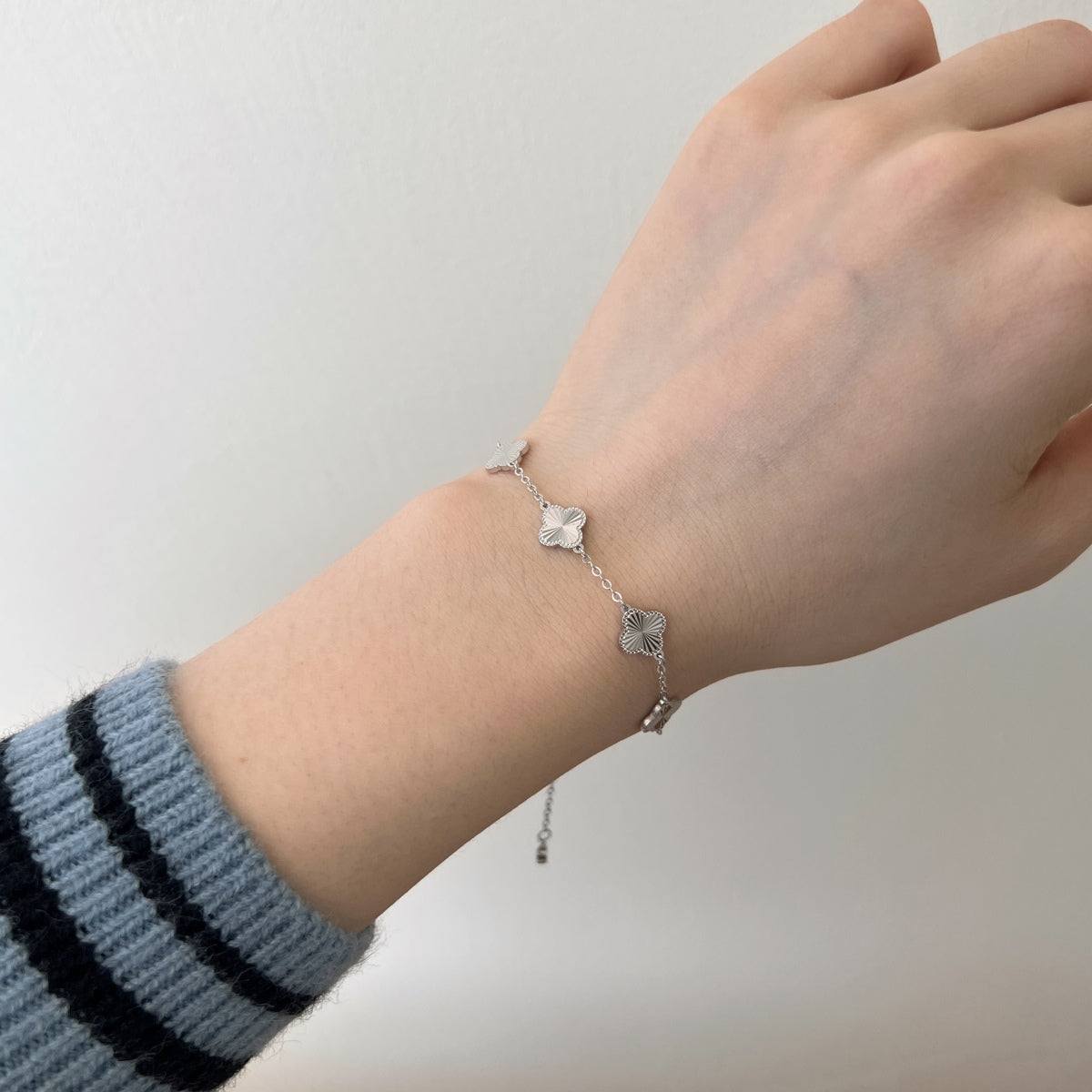 Kleeblatt Armband Silber – Armband mit Kleeblatt Schmuck