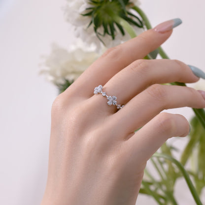 Havilah Blumen Kreuz Ring - Geonea
