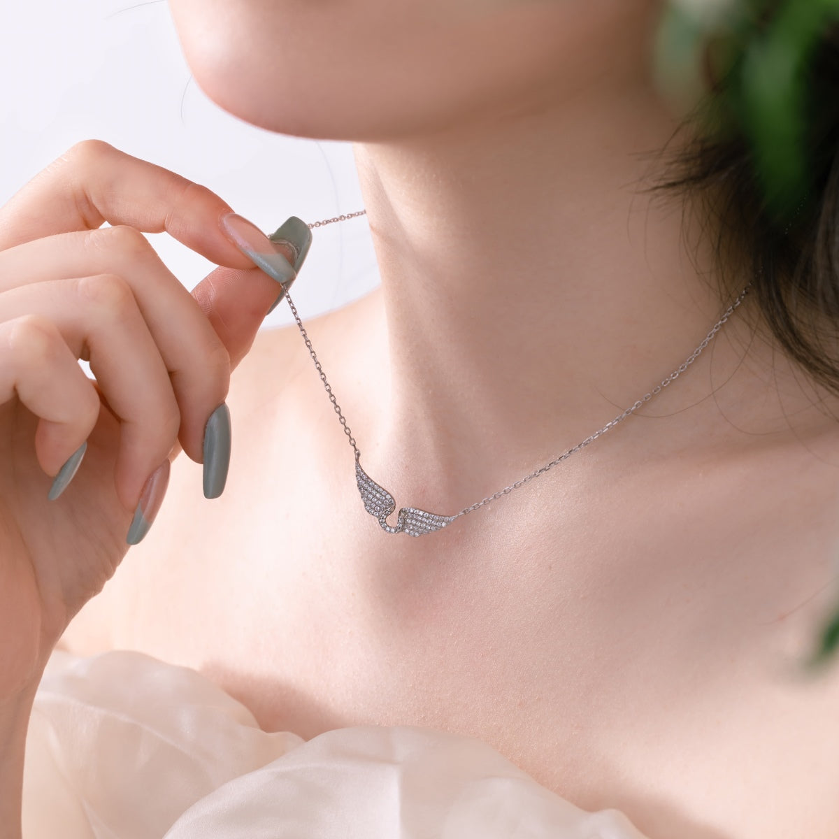 Engelsflügel Halskette Silber – Schmuck mit Engelsflügel