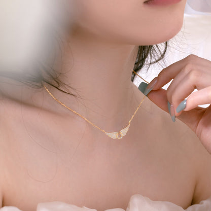 Engelsflügel Halskette Gold – Schmuck mit Engelsflügel