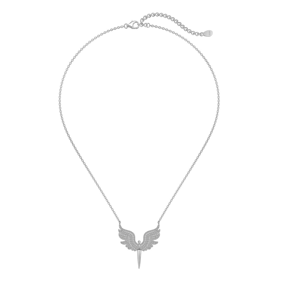 Engelsflügel Kette Connie -Silber