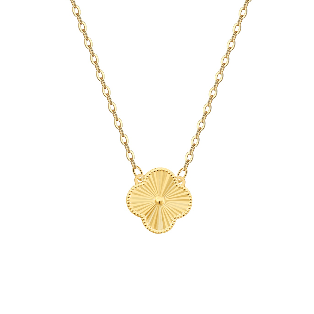 Kleeblatt Halskette -Rinah Gold
